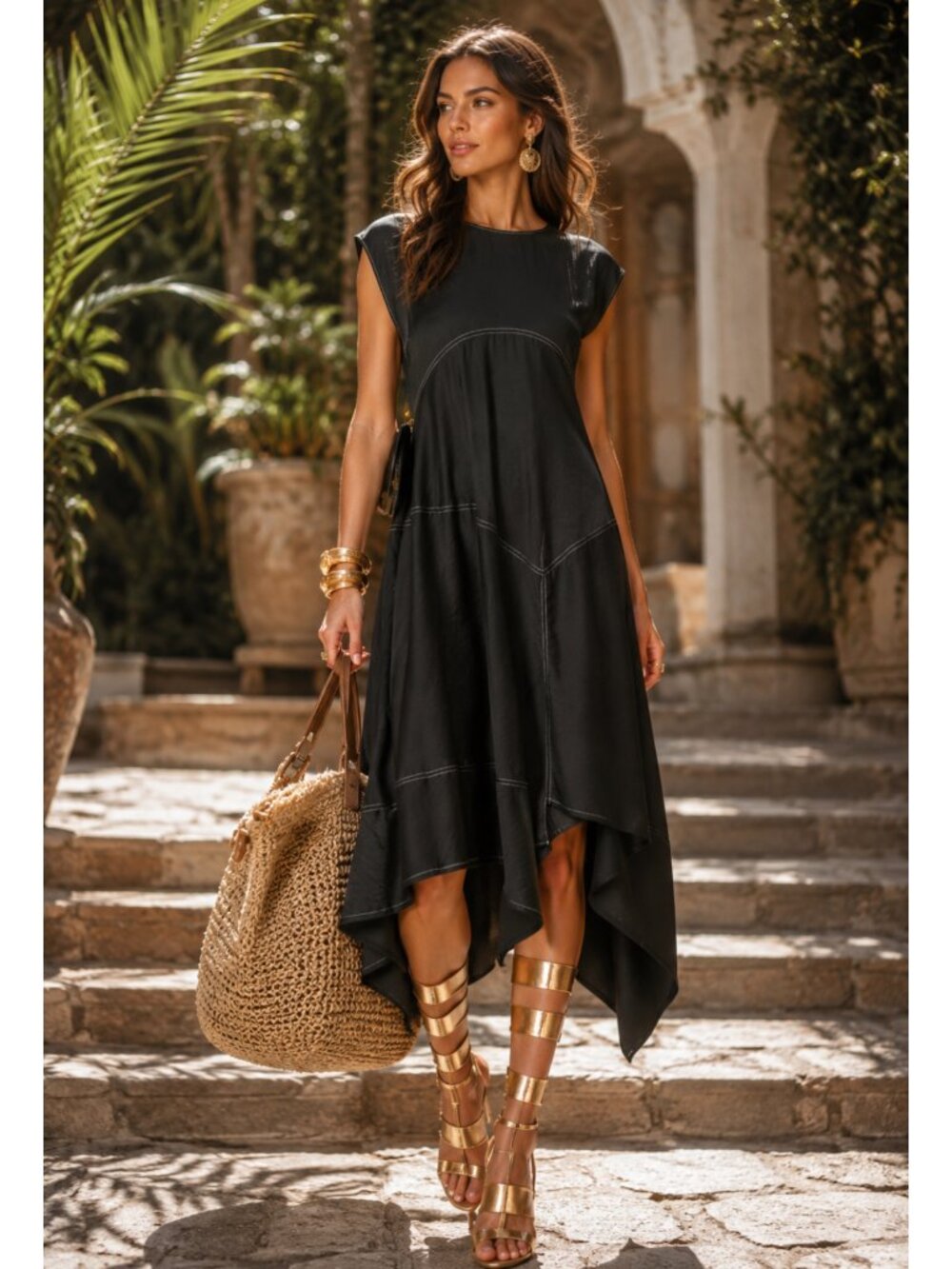 AllSaints AGNES  Asymmetric Dress Size 8-M US, 12UK NEW